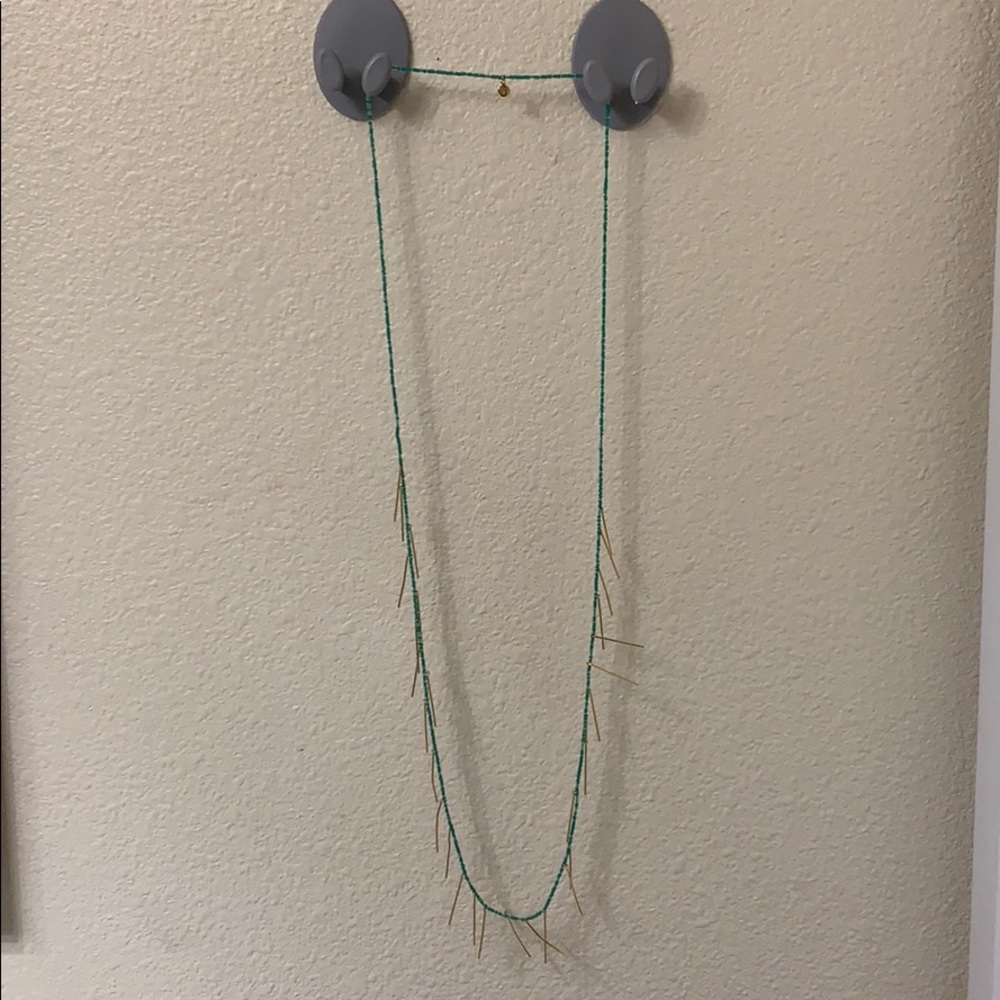 gorjana beaded and gold long necklace